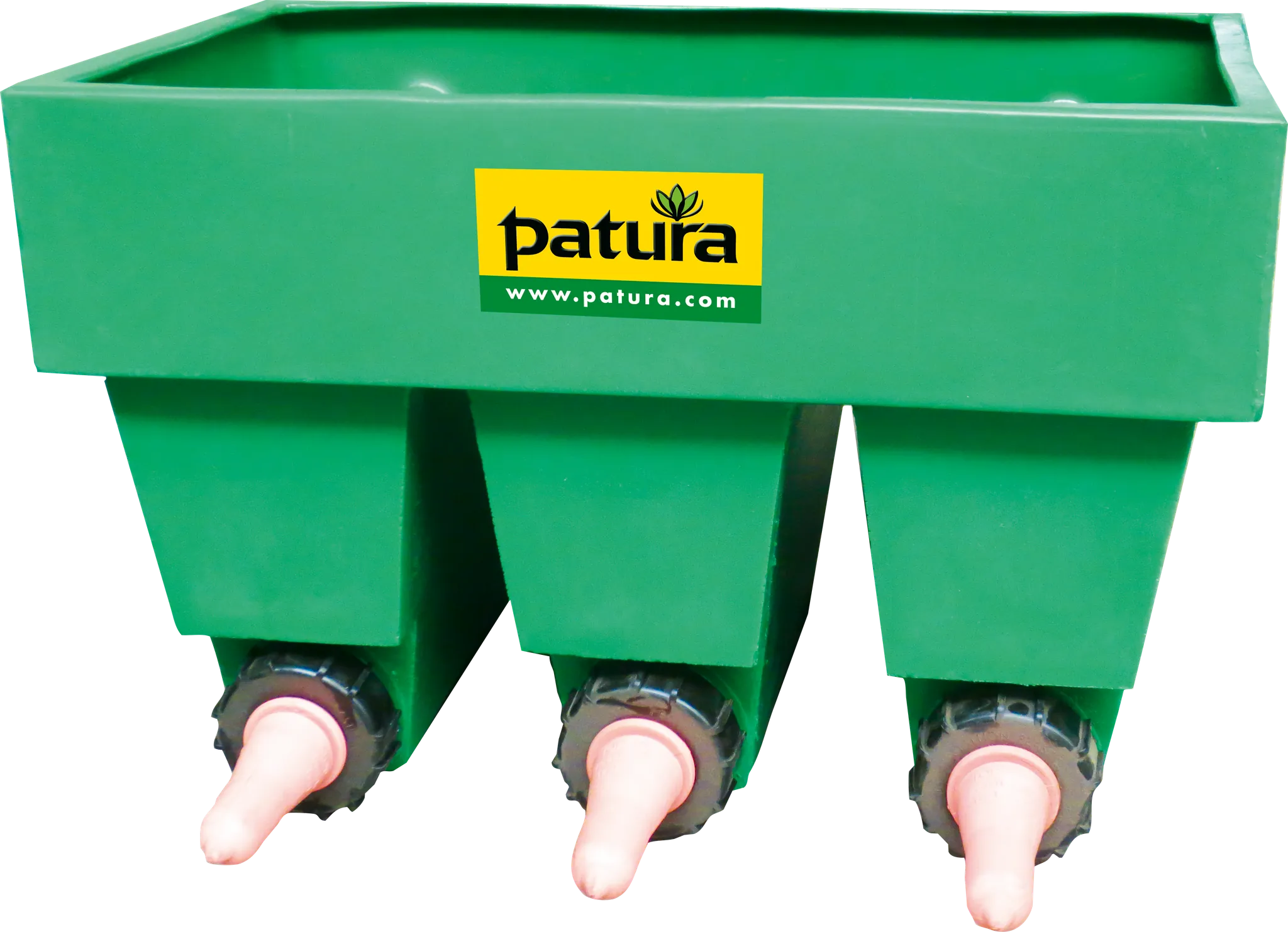 Kälber-Bar, 3 Nuckel mit Fächern mit Zubehörbeutel