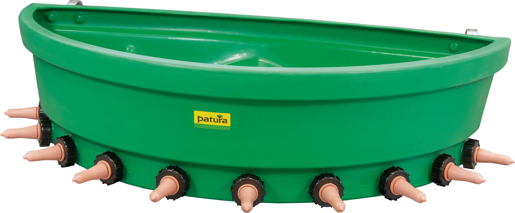 Kälber-Bar, 10 Nuckel halbrund mit Zubehörbeutel