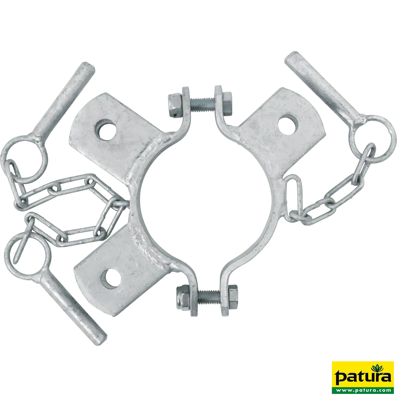 Schelle, Ø 102 mm, 3 Halter, verzinkt