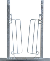 Rücklaufsperre im Treibgangrahmen für Fang- und Behandlungsanlagen