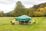 Weidezelt Schafe und Ziegen 2,75 x 2,75m Höhe 2,30 m