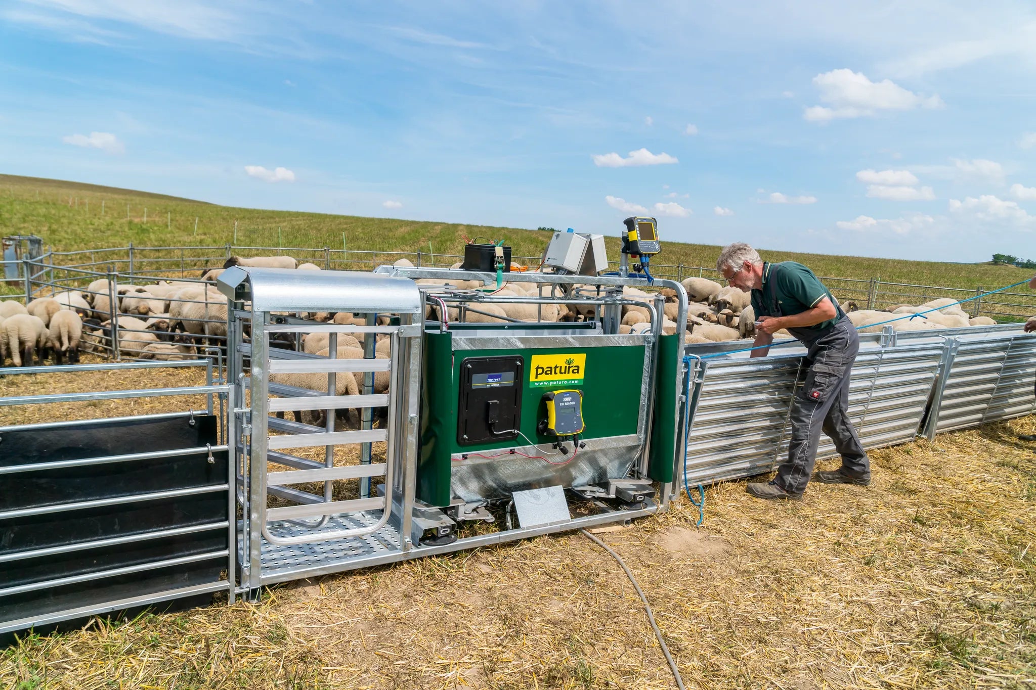 3-Wege- Wiege- und Sortierbox mit Druckluftbetrieb