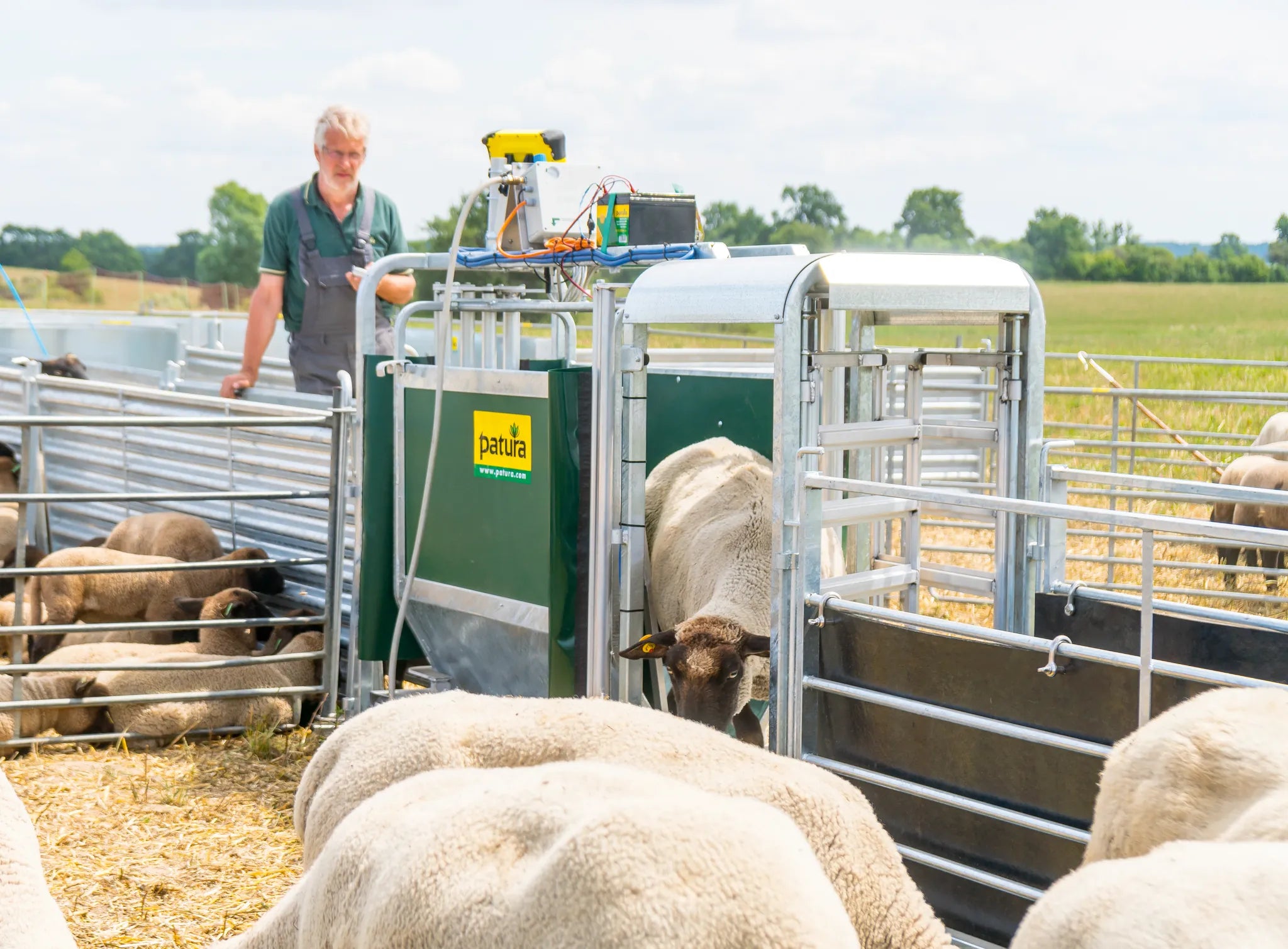 3-Wege- Wiege- und Sortierbox mit Druckluftbetrieb