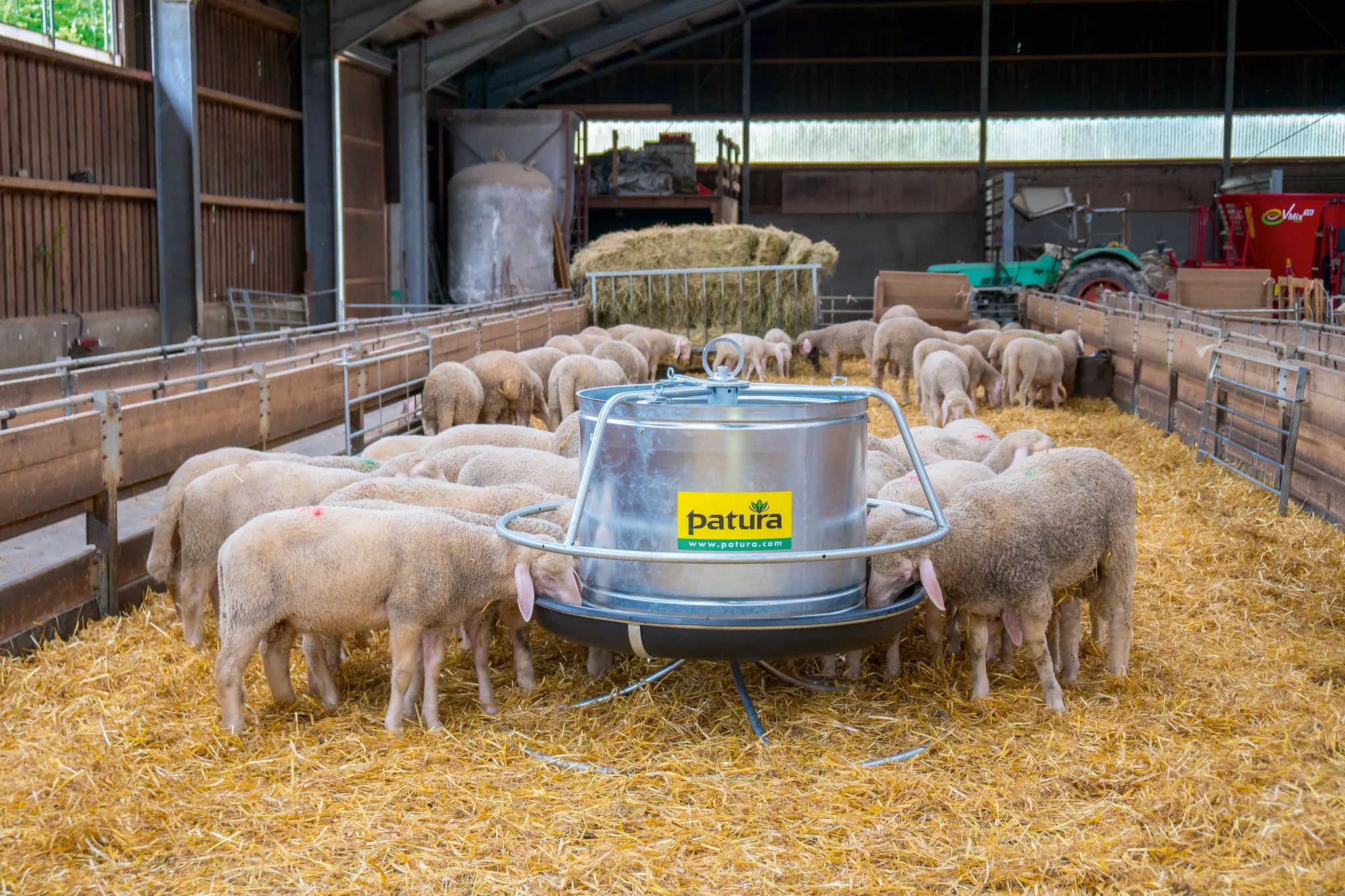 Rundfutterautomat für Lämmer d= 1,30 m, Inhalt 340 Liter