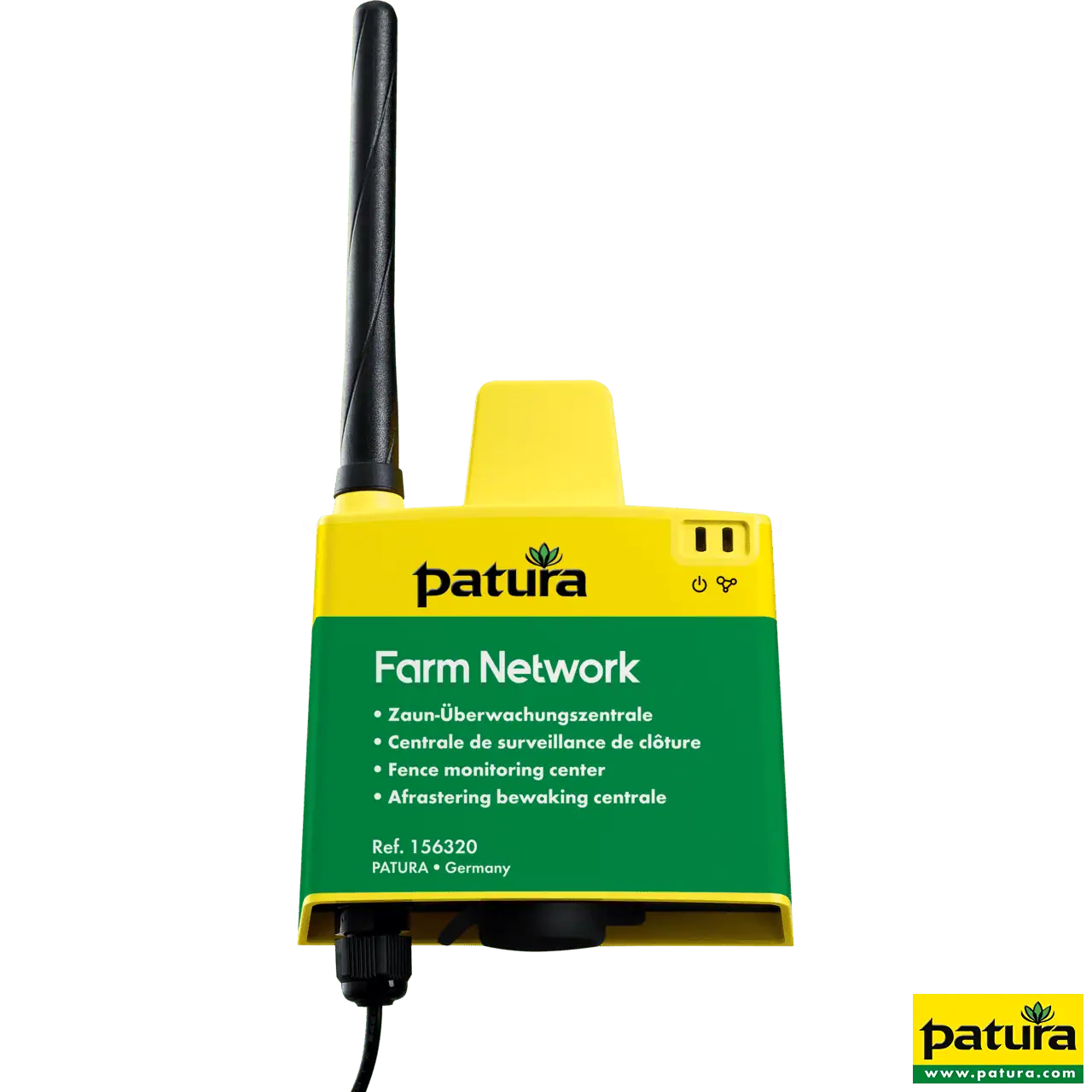 PATURA Farm Network Zaun-Überwachungszentrale, Zaunüberwachung, Wi-Fi, Ethernet, Bluetooth, Notstrom, für Weidezaun