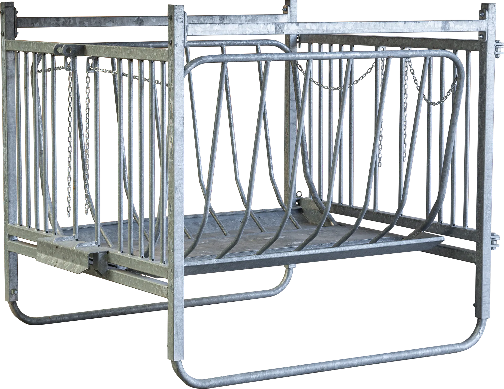 Viereckraufe für Schafe, ohne Dach, verzinkt