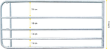 Profi-Weidezauntor, verstellbar, 0,90 m hoch