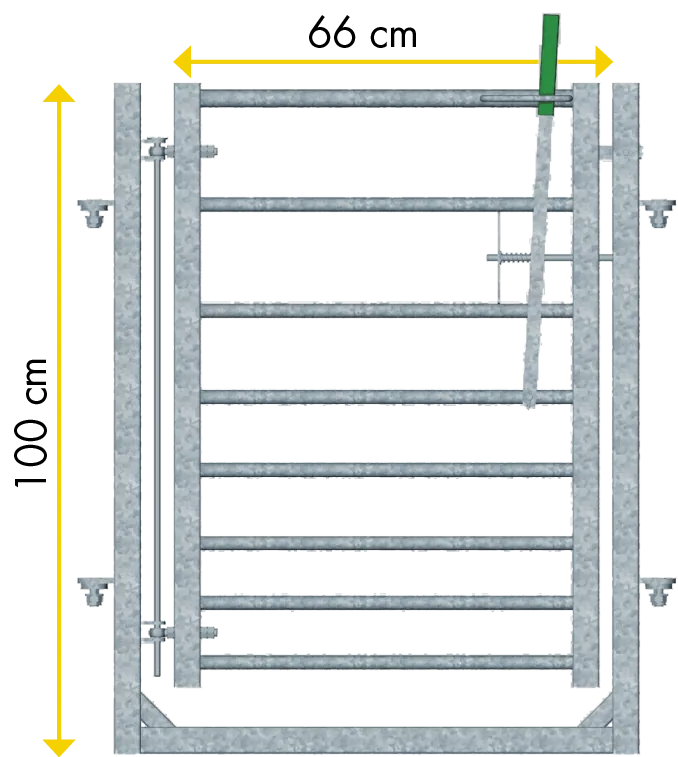 Tor mit Rahmen L=0,85m, H=1,00 m
