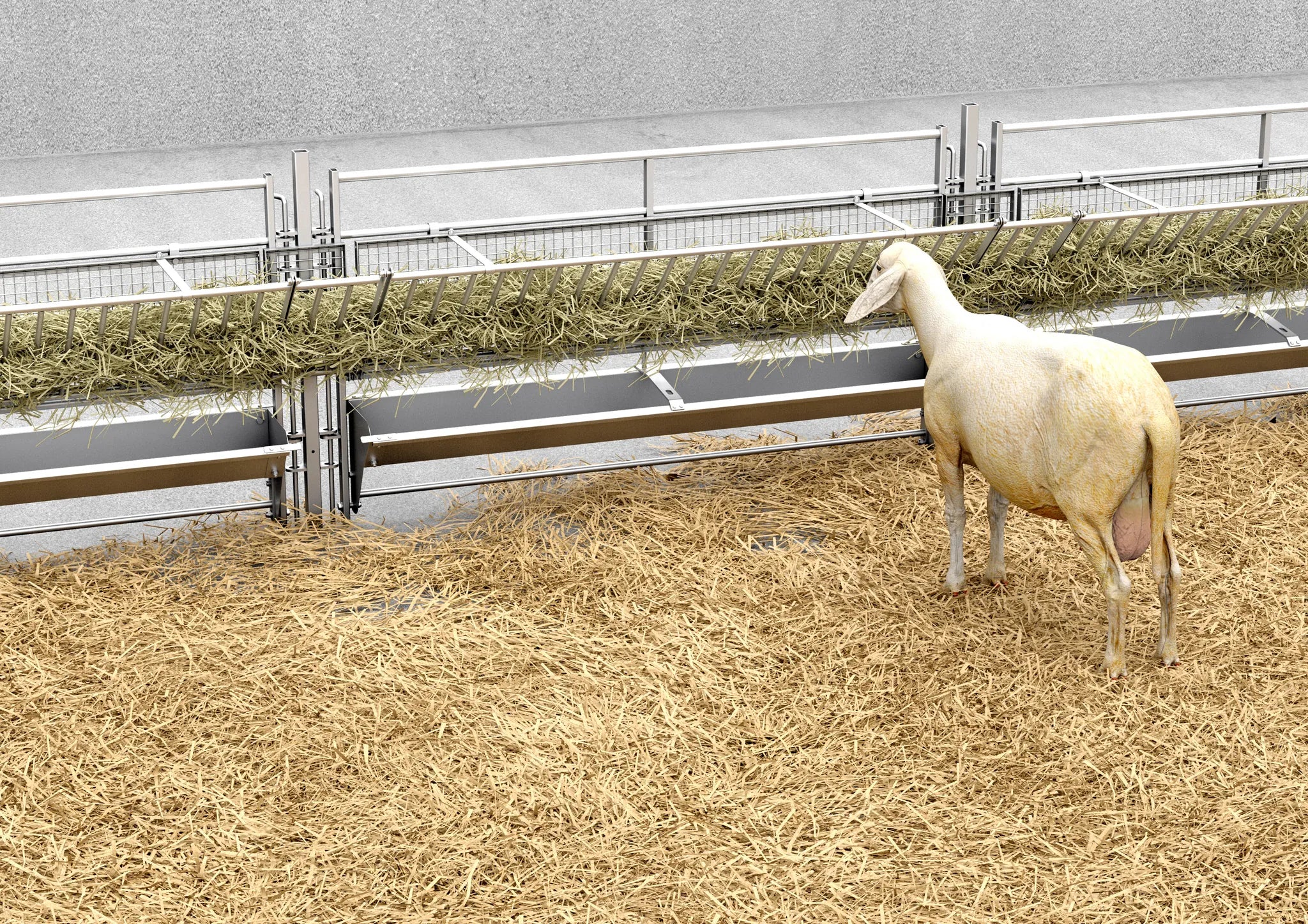 Horde mit Klapptrog L= 1,89, H= 1,00 m