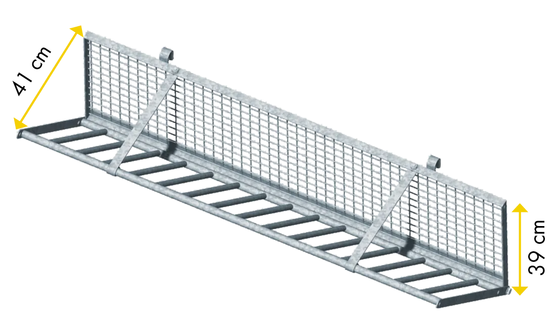 Heuraufe zum Einhängen in Horden L=1,26 m