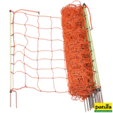 Elektrozaunnetz, 90 cm hoch, Doppelspitze, orange, 50 m