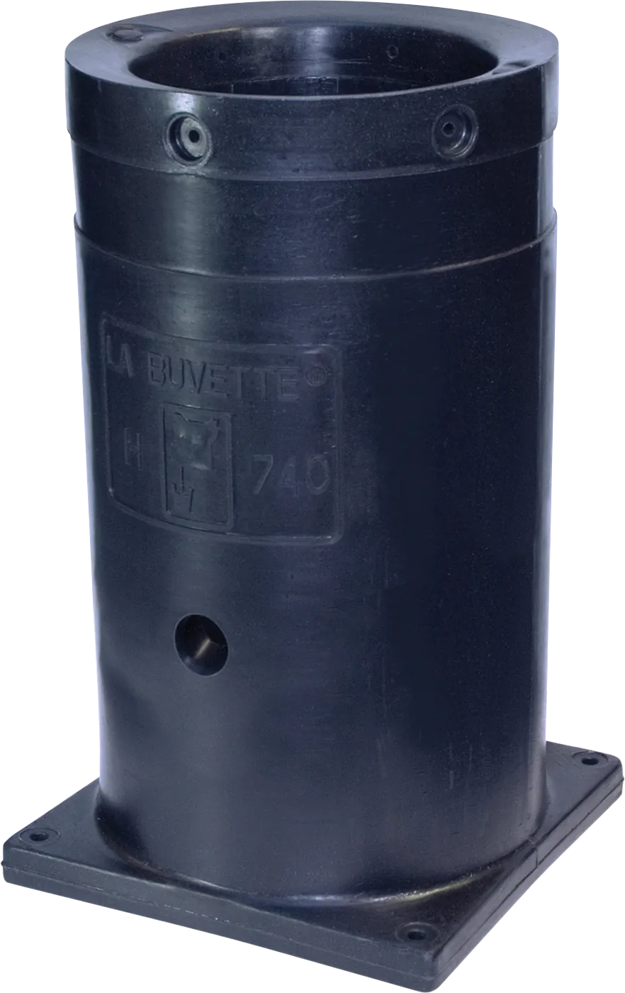 PE-Standrohr isoliert, H= 1000 mm zum Einbetonieren