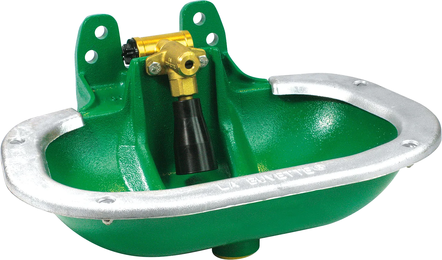 Rohrventil-Becken Mod. F60, Polycoat, Messingventil 3/4"