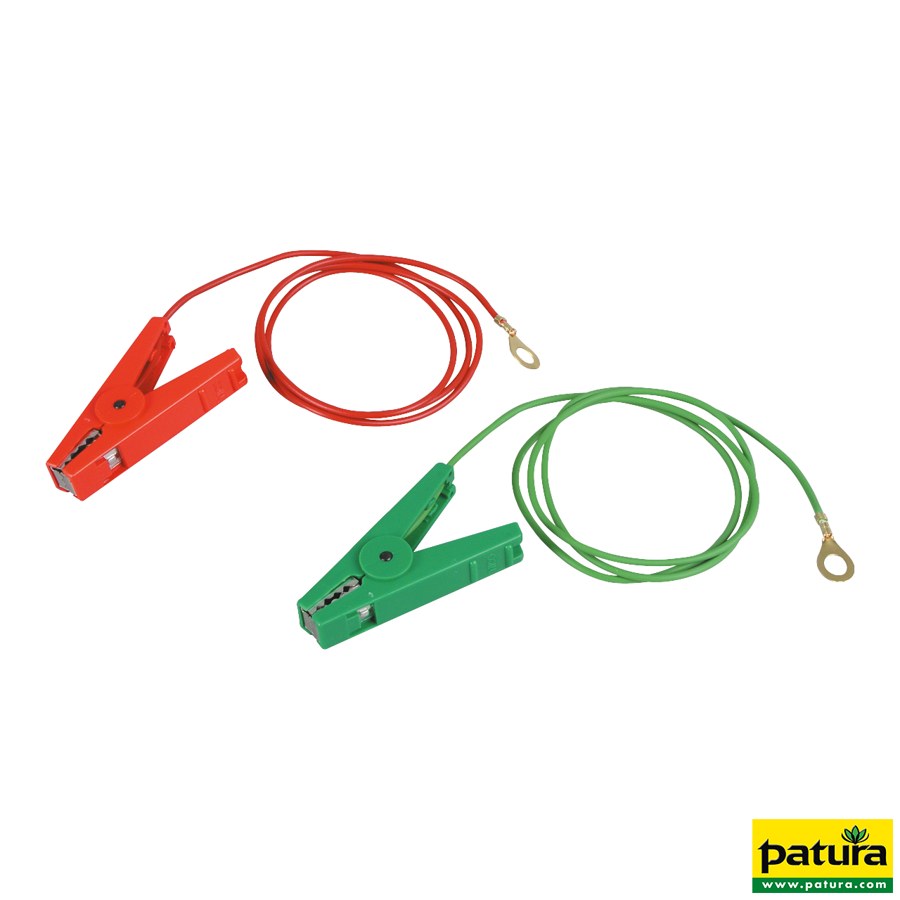 Zaun- und Erdkabelset, mit 2 Klemmen u. 8 mm Ringösen (1 Stück / Pack)