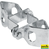 Schelle Quadrat 90 mm, mit 2 Riegelhalter RS, parallel