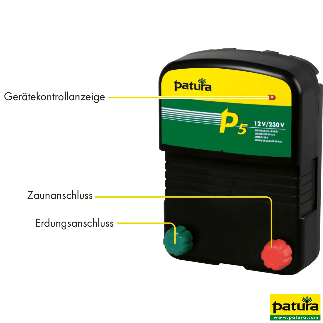 Weidezaun-Kombigerät P5, 230 V/12 V, 6,3 J