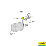 Niederdruck-Schwimmerventil Suevia, Mod. 675, 3/4" Anschluss, max. 1 bar, bis 19 l/min
