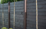 Sichtschutzwand aus Recyclingmaterial - Feldpfosten