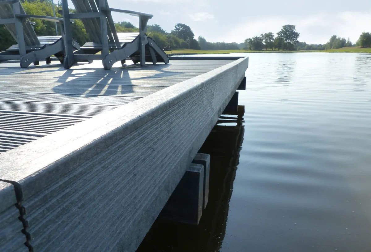 Stegbohle | mit Nut und Feder aus Recyclingmaterial, armiert