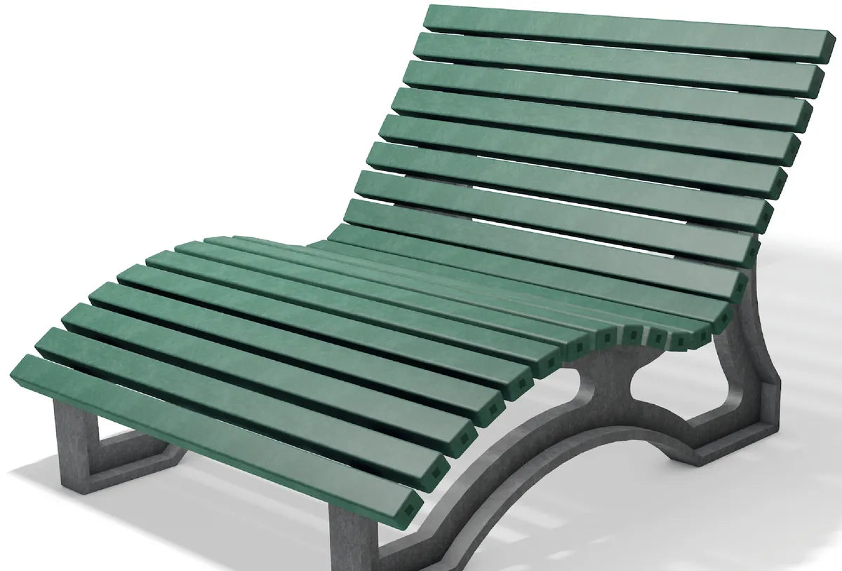Liegebank Aveto aus Recyclingmaterial