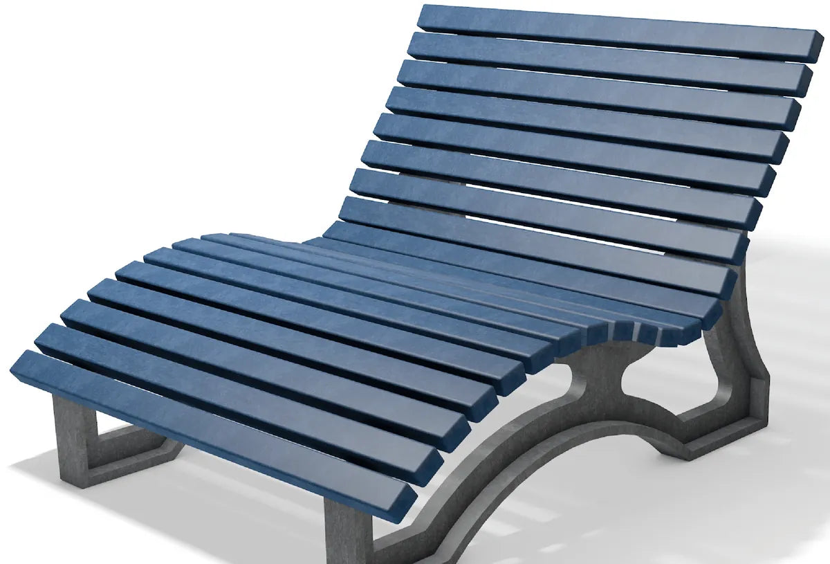 Liegebank Aveto aus Recyclingmaterial