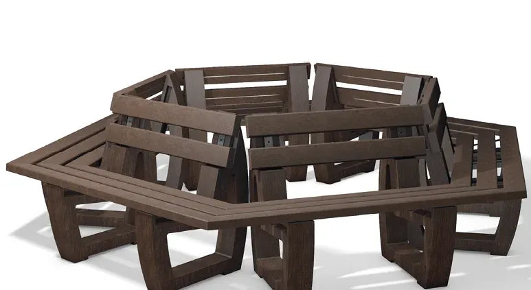 Rundbank Gatton aus Recyclingmaterial