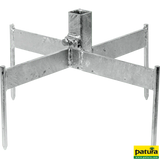 Weidezaun-Komplettset P6000, Sicherheitsbox XL, 200 W Solarmodul, Erdstab, Stabilisierungsfuß