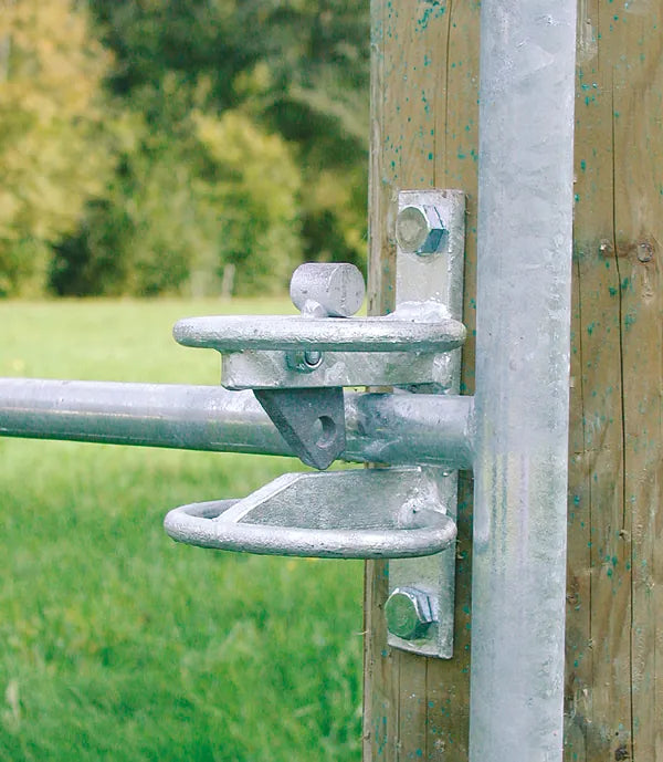 Pferde-Weidezauntor, verstellbar, 4-reihig, 1,10 m hoch, 5,00 - 6,00 m,