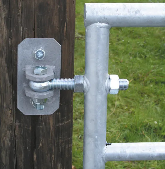 Pferde-Weidezauntor, verstellbar, 4-reihig, 1,10 m hoch, 5,00 - 6,00 m,