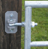 Pferde-Weidezauntor, verstellbar, 4-reihig, 1,10 m hoch, 5,00 - 6,00 m,