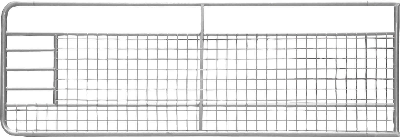 Weidetor 5,0 m, mit Gitter, verzinkt inkl. Montageteile
