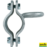 Schelle d=60 mm, 1 Riegelhalter leicht, vz, (für leichte Tore)