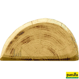 Robinienpfahl, halbiert, 2250 mm, Ø 13-15 cm, gefast, 3-fach gespitzt, entrindet