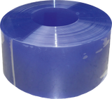 PVC-Streifen 300 x 3 mm blau transparent, 50 m Rolle