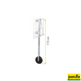 Stützrad für Fressgitter inkl. Doppelschelle parallel 42x42mm