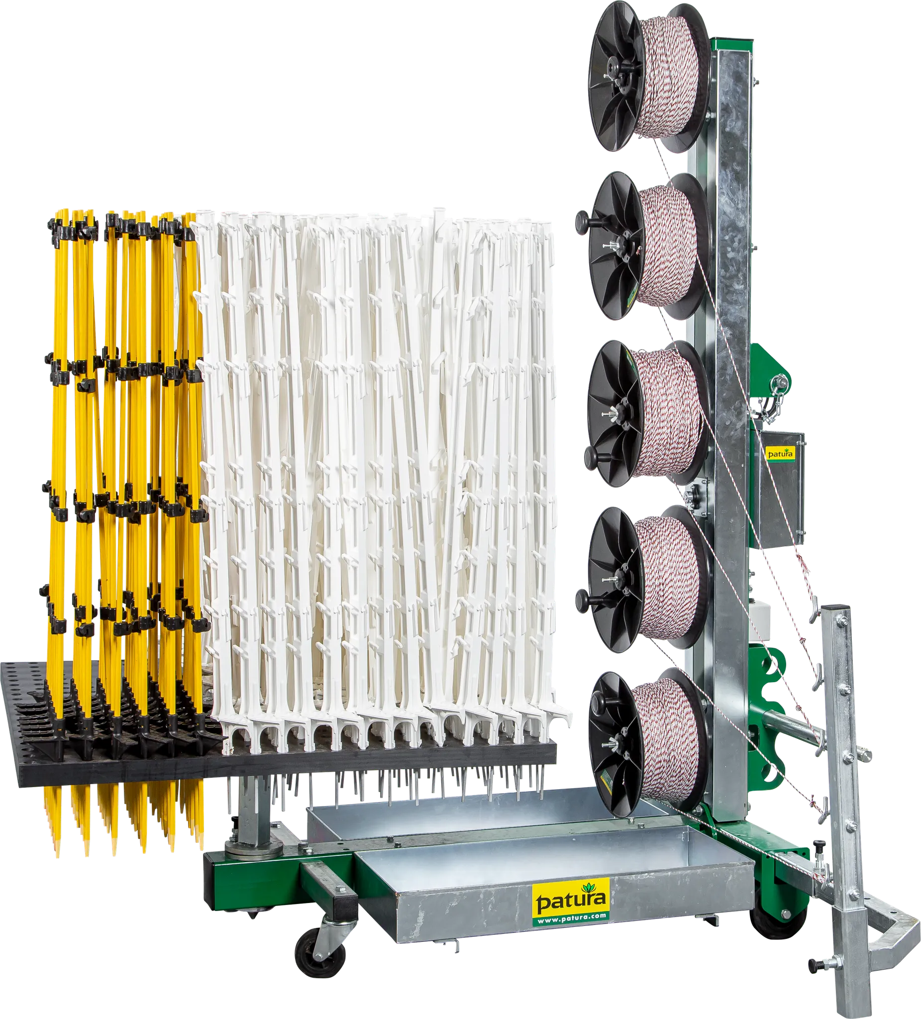 Tornado Master 5.0 Weidezaunmaschine für bis zu 5-reihige Zäune mit 3-Punkt