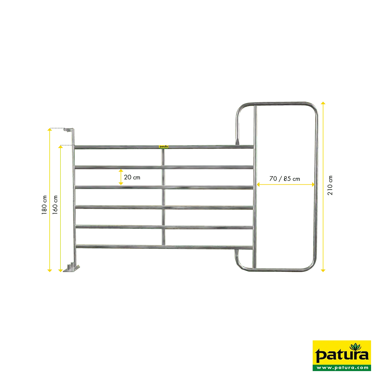 Panel-6 mit Rahmen XL 3,05 m, H= 2,10 m, vz