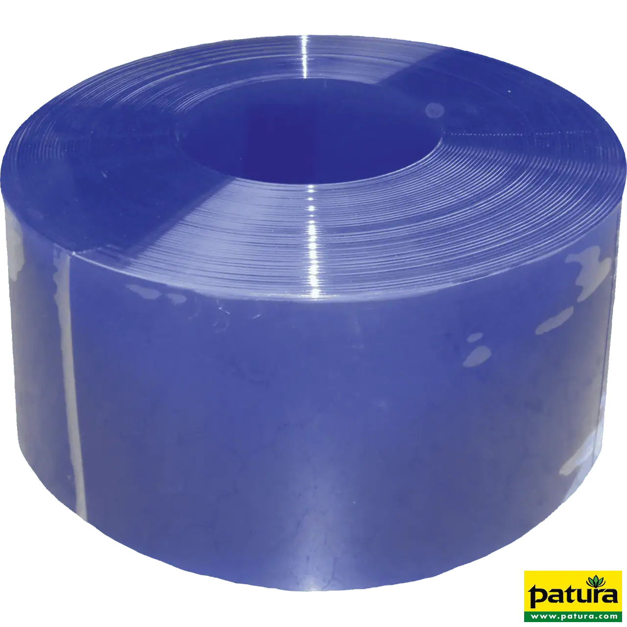 PVC-Streifen, 300 x 3 mm, blau transparent, Meterware