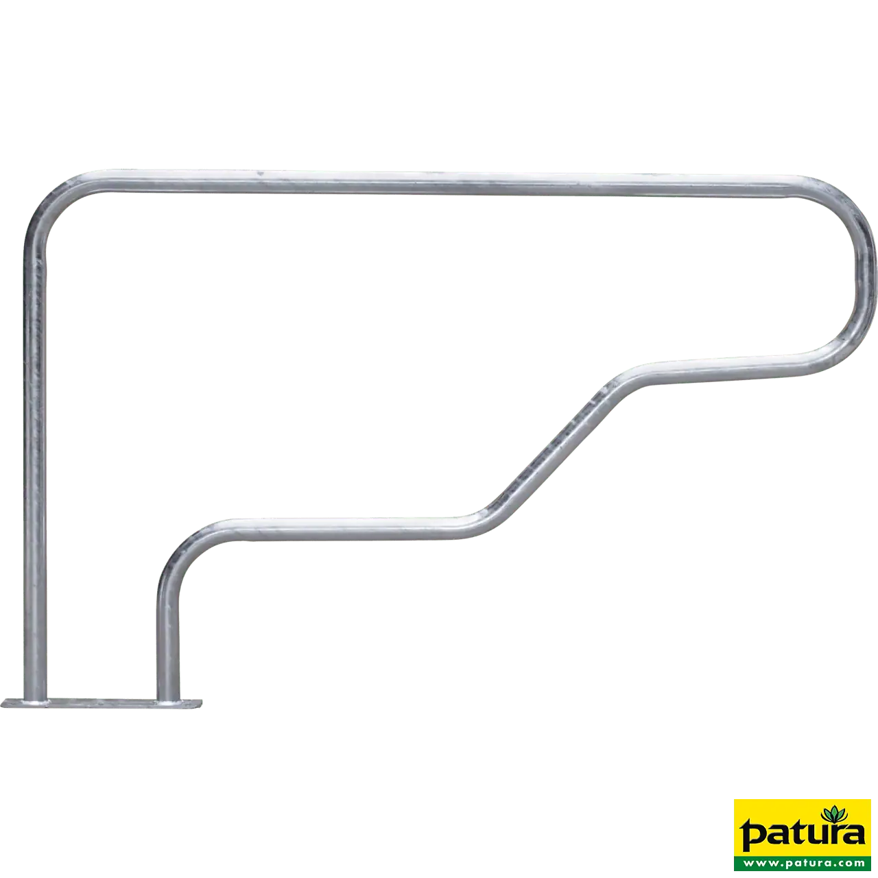 Liegeboxenbügel Classic, d=60,3 mm mit Bodenplatte, L=2,05 m, H=1,25 m