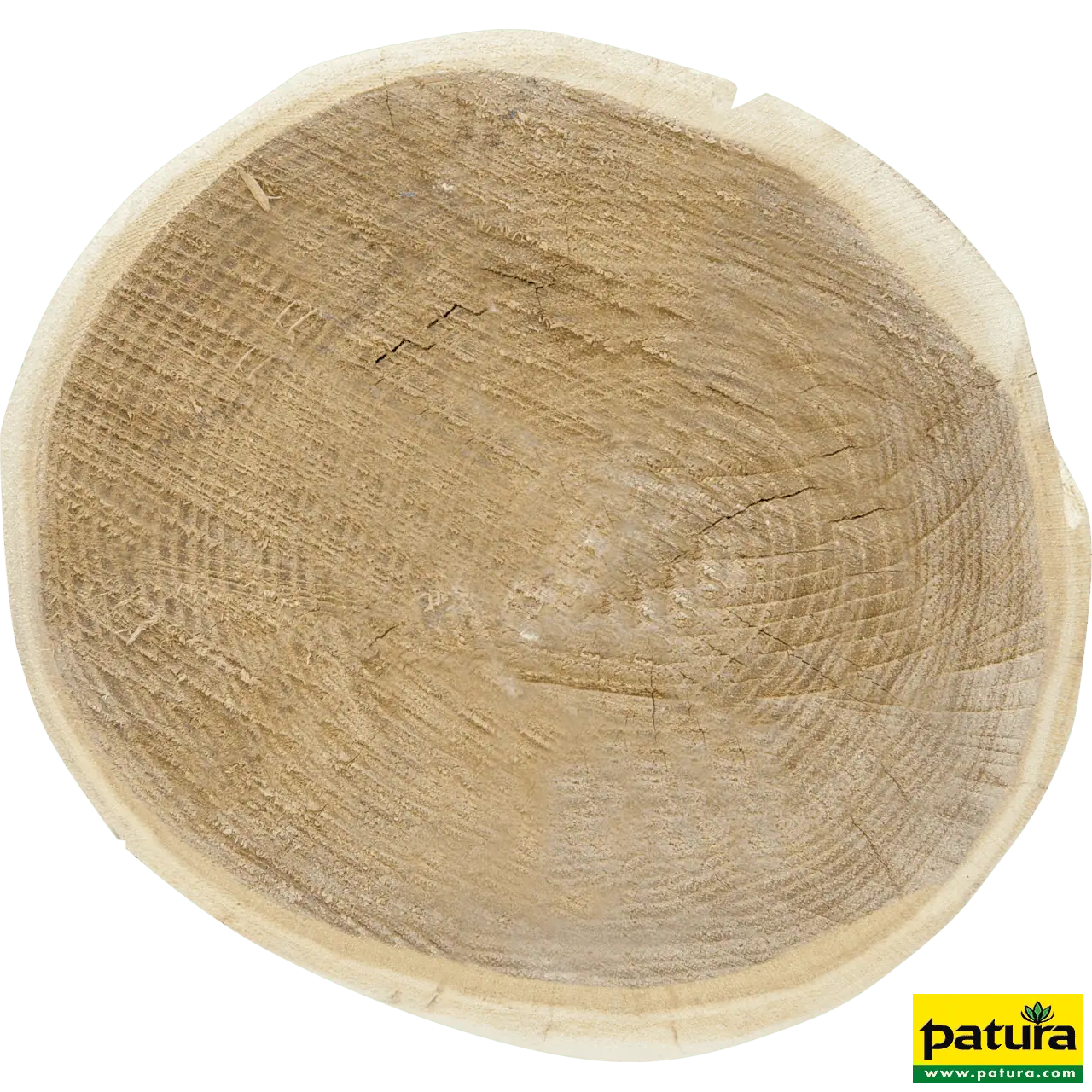 Robinienpfahl, rund, geschliffen, gehobelt, gefast, 4-fach gespitzt, 3200 mm, Ø 16–18 cm