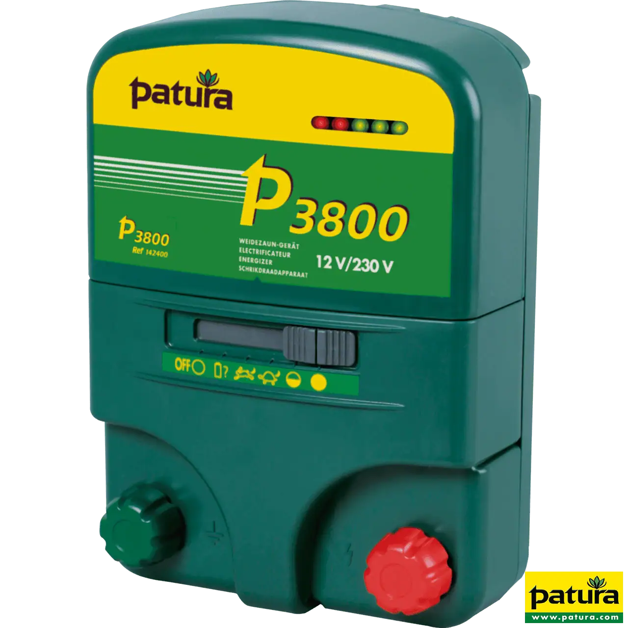 P3800 Weidezaungerät, 230 V / 12 V, 6,3 J