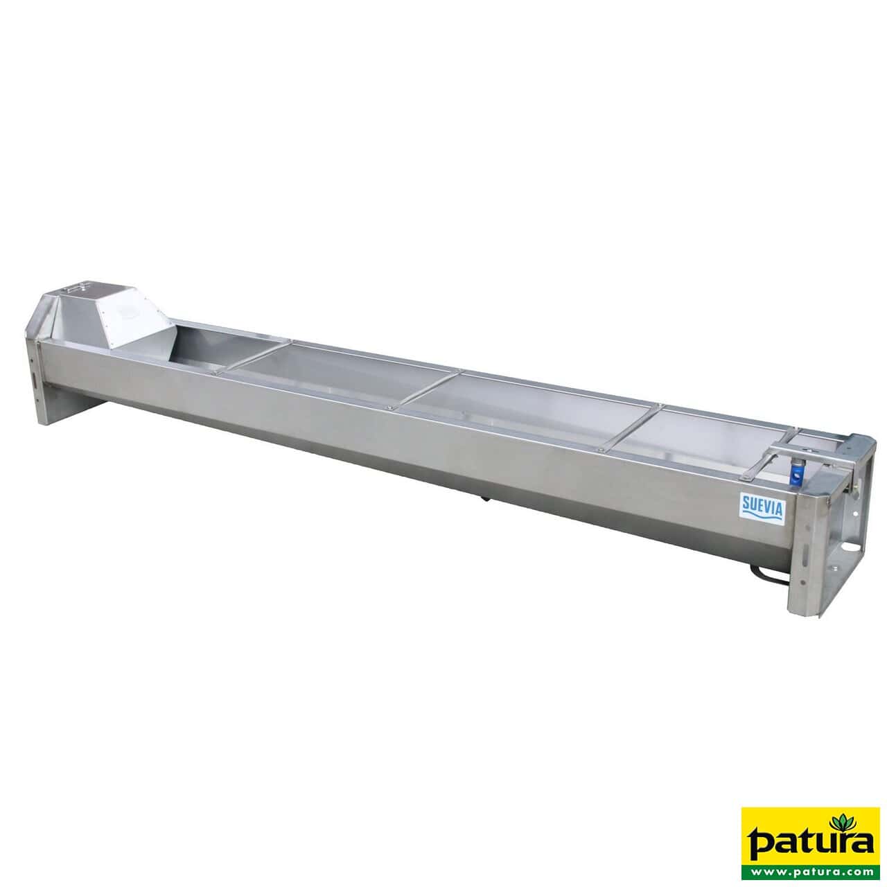 Schnellablauf-Trog 2,85 m (200 l) Modell 6728 für Wandmontage, Edelstahl