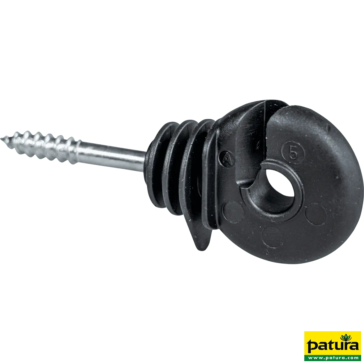 Ringisolator mit durchgehender Stütze, Holzgewinde (25 Stück / Pack)