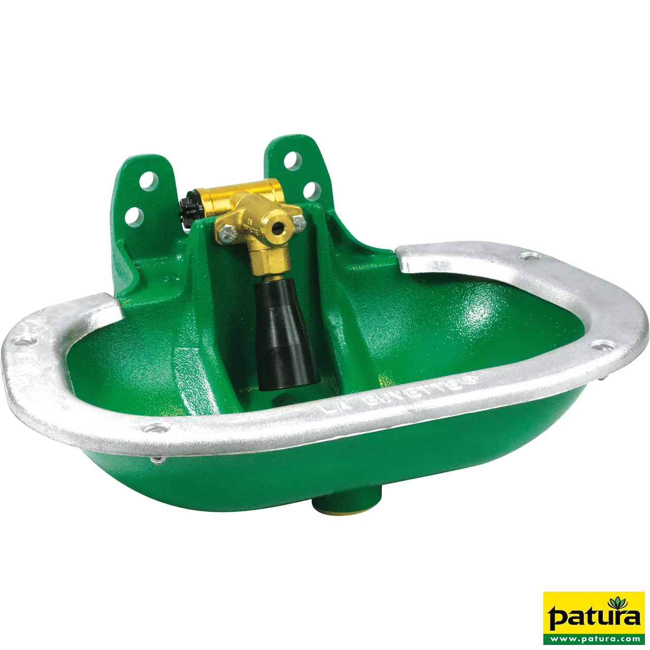 Rohrventil-Becken Mod. F60, Polycoat, Messingventil 3/4"