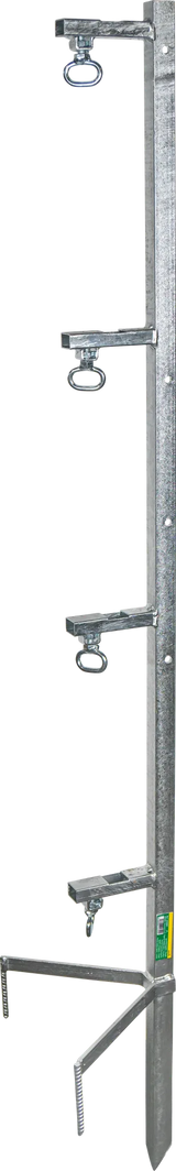 Spezial-Montagepfahl, für 4 Haspeln Zaunhöhe bis 1,30 m