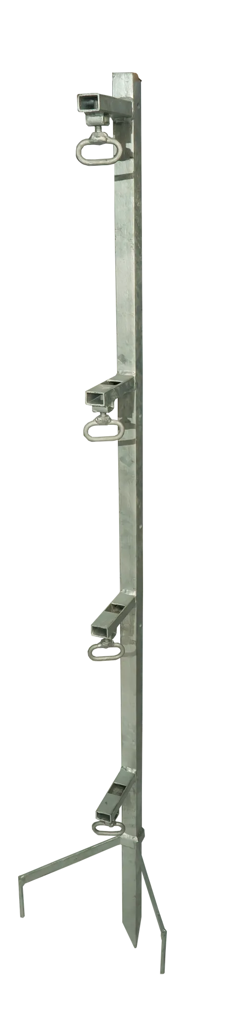 Spezial-Montagepfahl, für 4 Haspeln Zaunhöhe bis 1,30 m