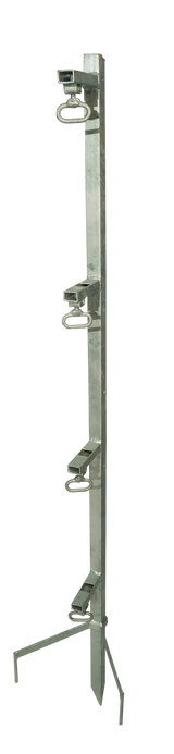 Spezial-Montagepfahl, für 4 Haspeln Zaunhöhe bis 1,30 m