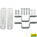 Montageset für Kratzbürste Multifix, Einzelmontage, für Pfosten 60 x 60 mm oder Rohr Ø 60 mm
