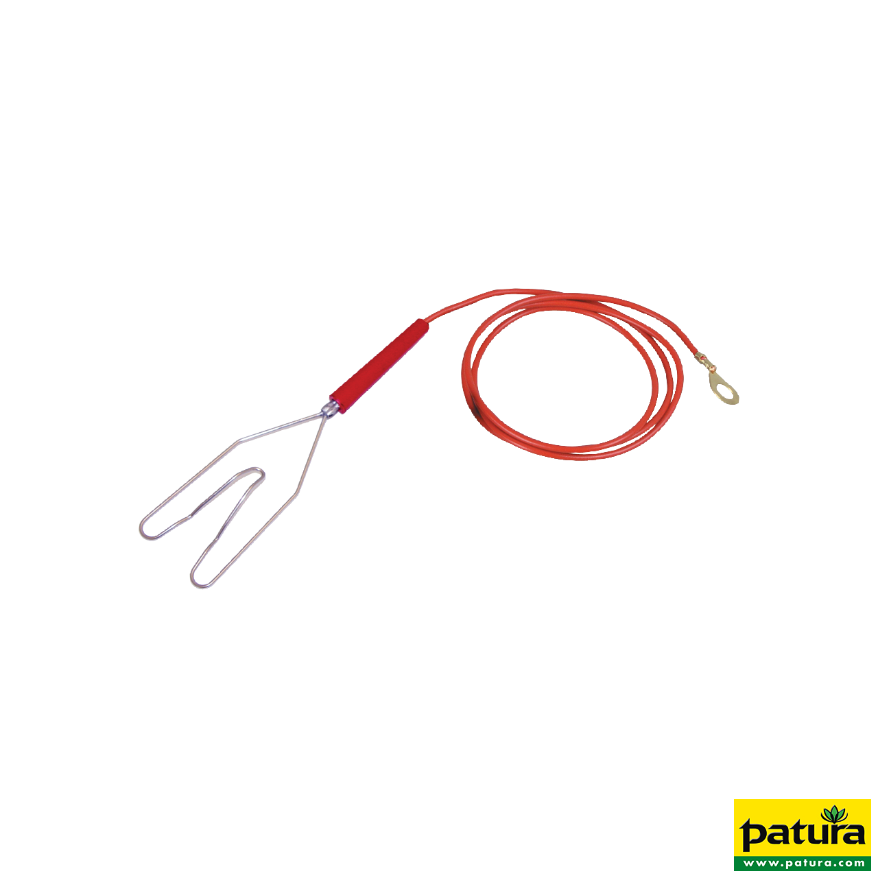 Zaunanschlusskabel mit Herzklemme und Ringöse 8 mm (1 Stück / Pack)