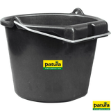 Kunststoff-Eimer, 20 l, Flachrücken, Ø 38 cm, schwarz